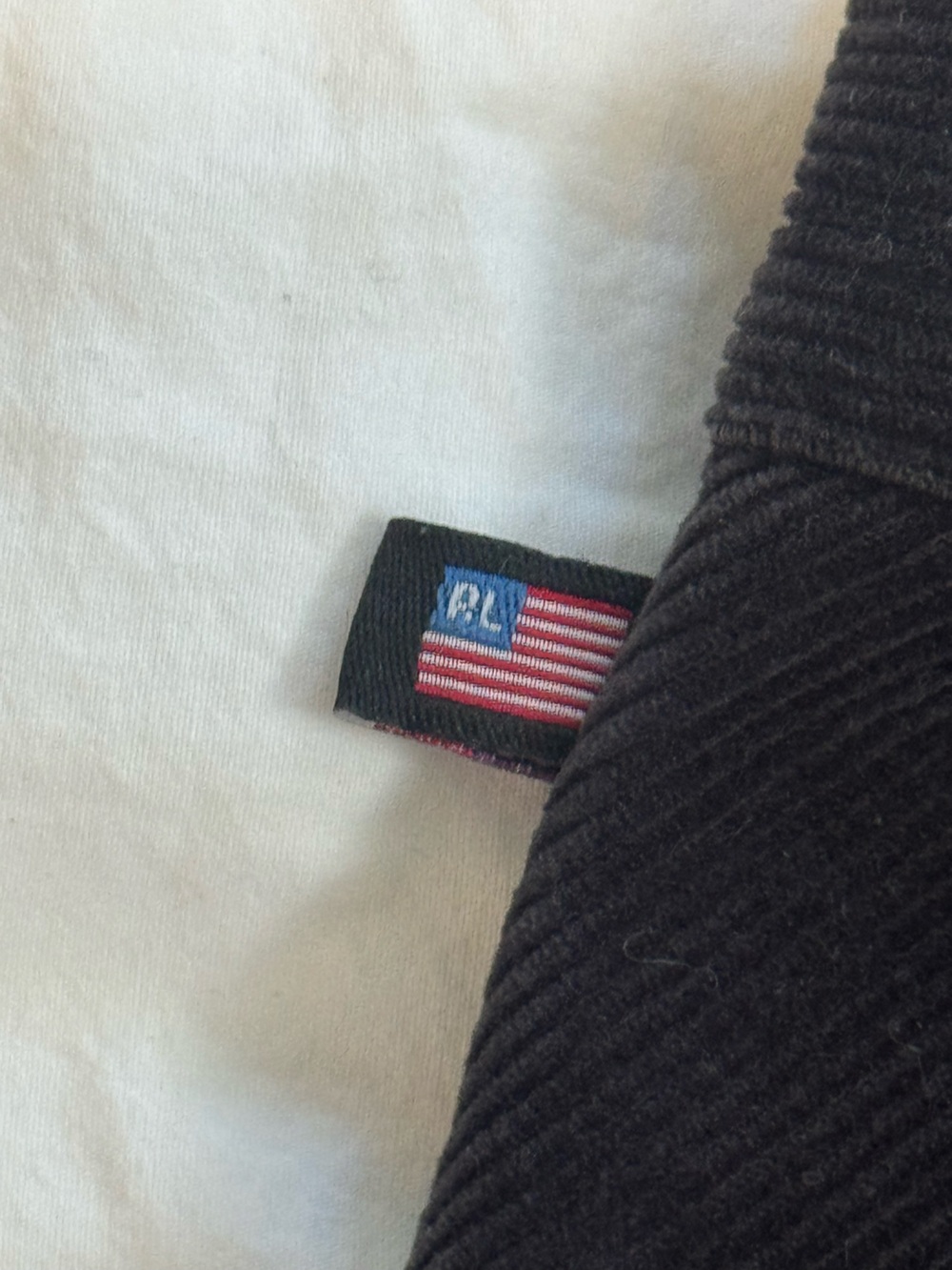 VTG Polo Ralph Lauren Black 100% Cotton Sz 8 - Picture 4 of 11